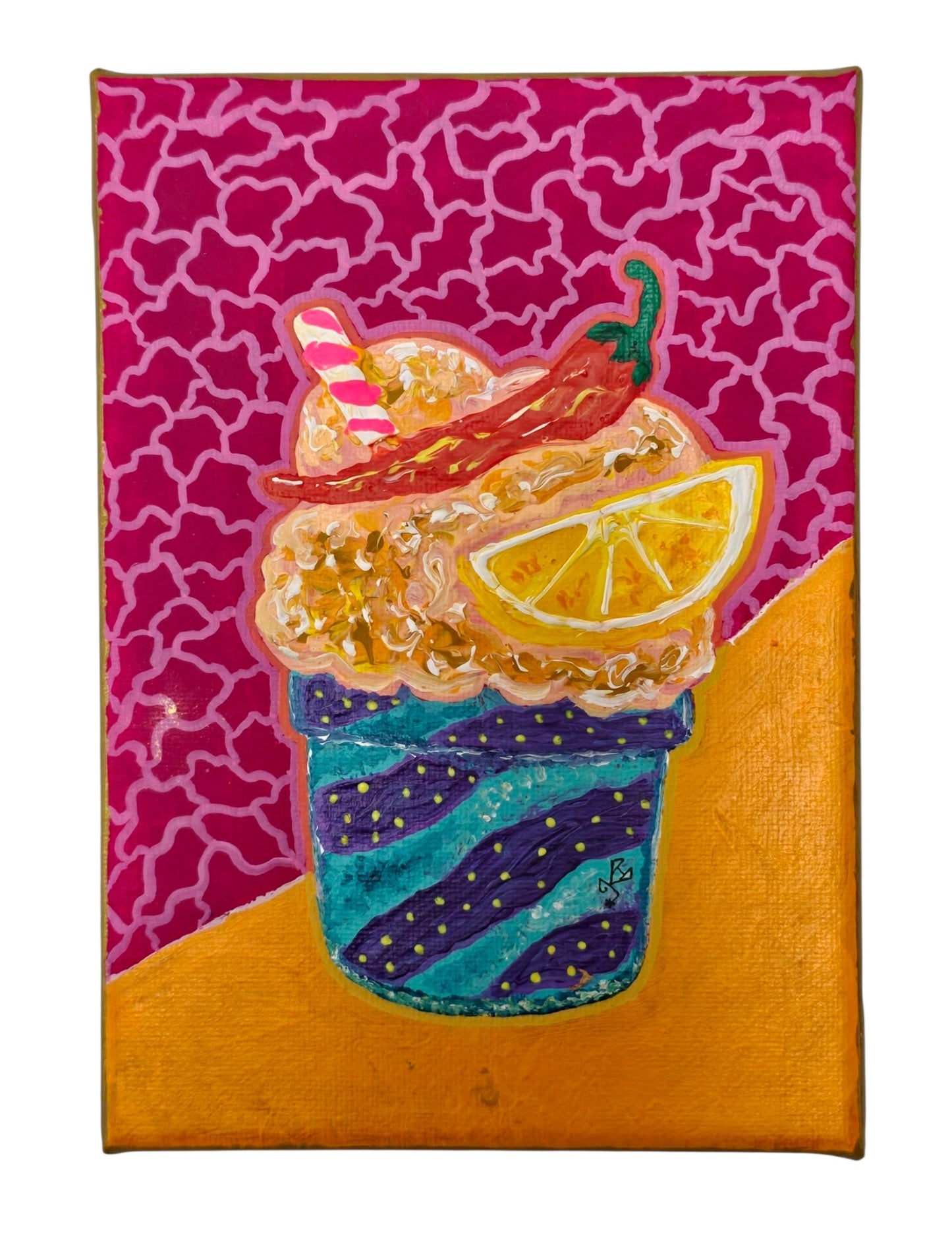 Citrus Fire Gelato, 5X7 Inch Original