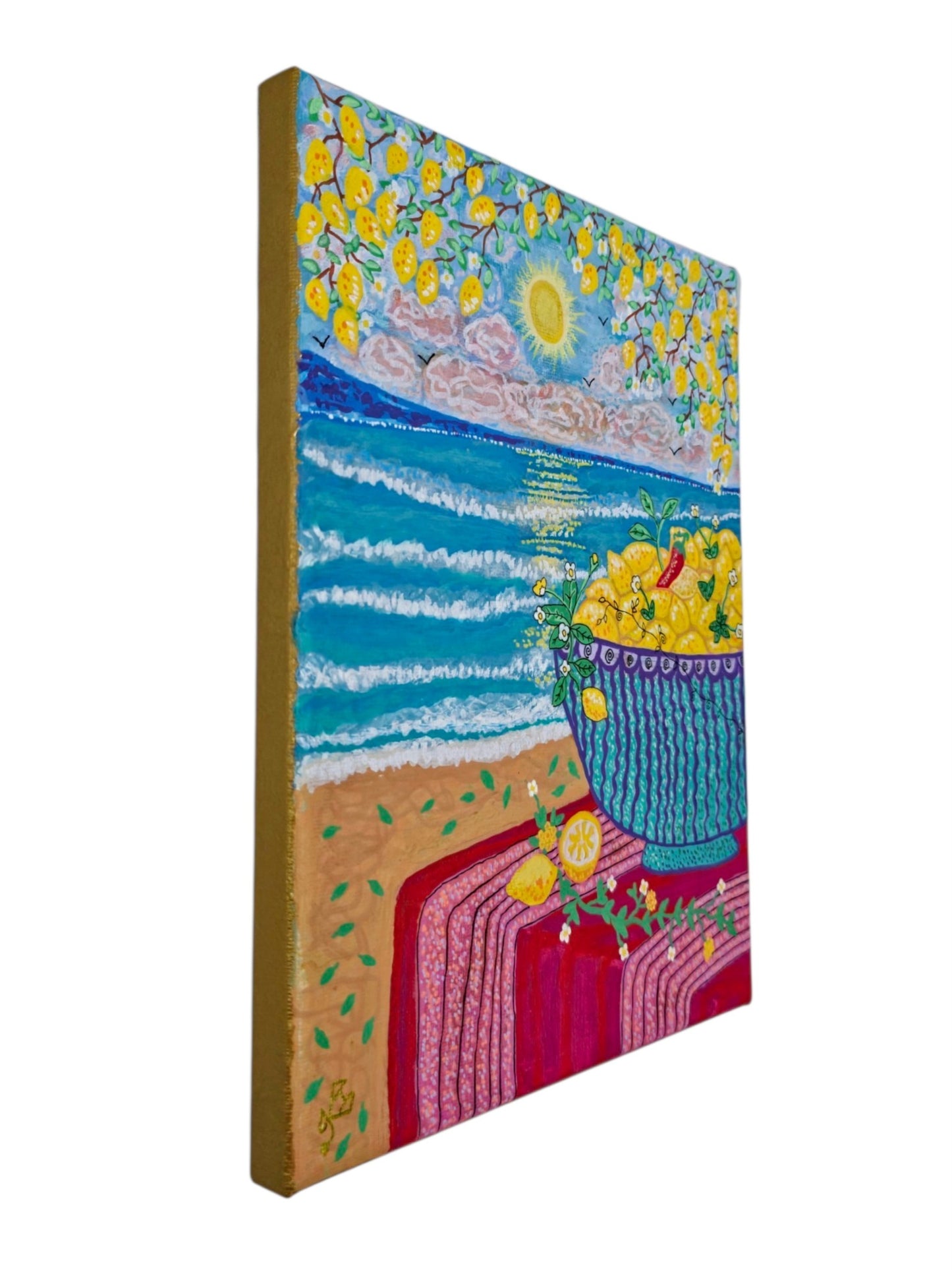 The Lemon Shore, 8X10 Inch Original