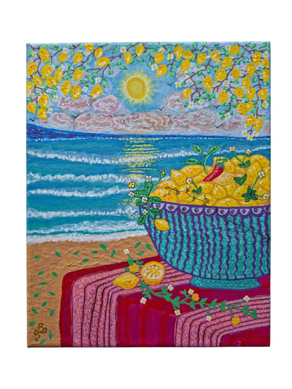 The Lemon Shore, 8X10 Inch Original