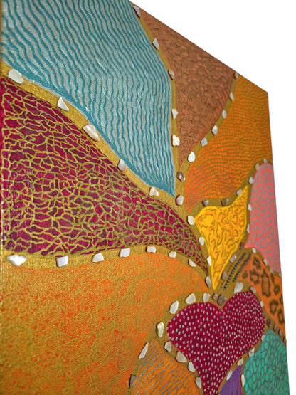 Mosaic of Emotions: Echoes of the Heart, 16X20 Inch Original