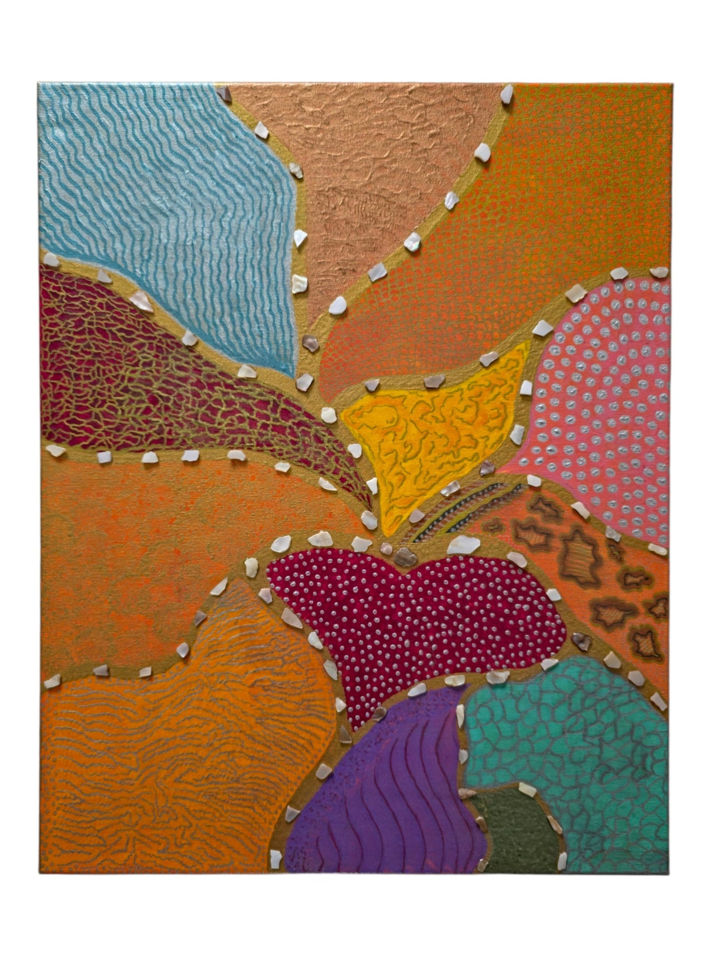 Mosaic of Emotions: Echoes of the Heart, 16X20 Inch Original