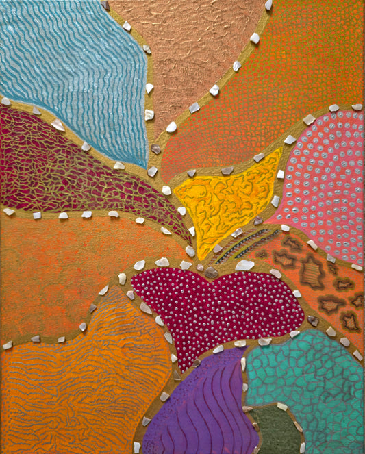 Mosaic of Emotions: Echoes of the Heart, 16X20 Inch Original