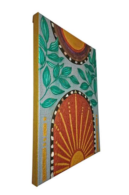 Roots of Reverie: The Silent Bloom, 12X16 Inch Original