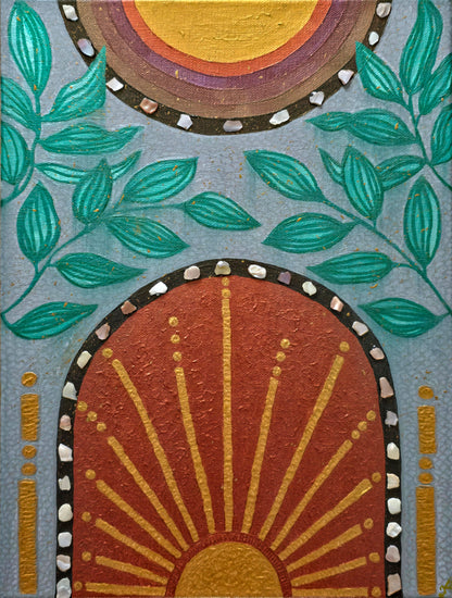 Roots of Reverie: The Silent Bloom, 12X16 Inch Original