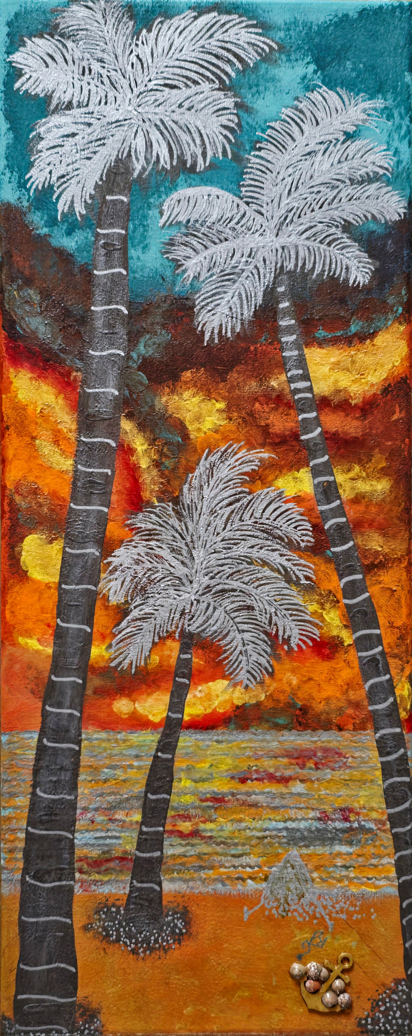 Glided Dusk, 8X20 Inch Original