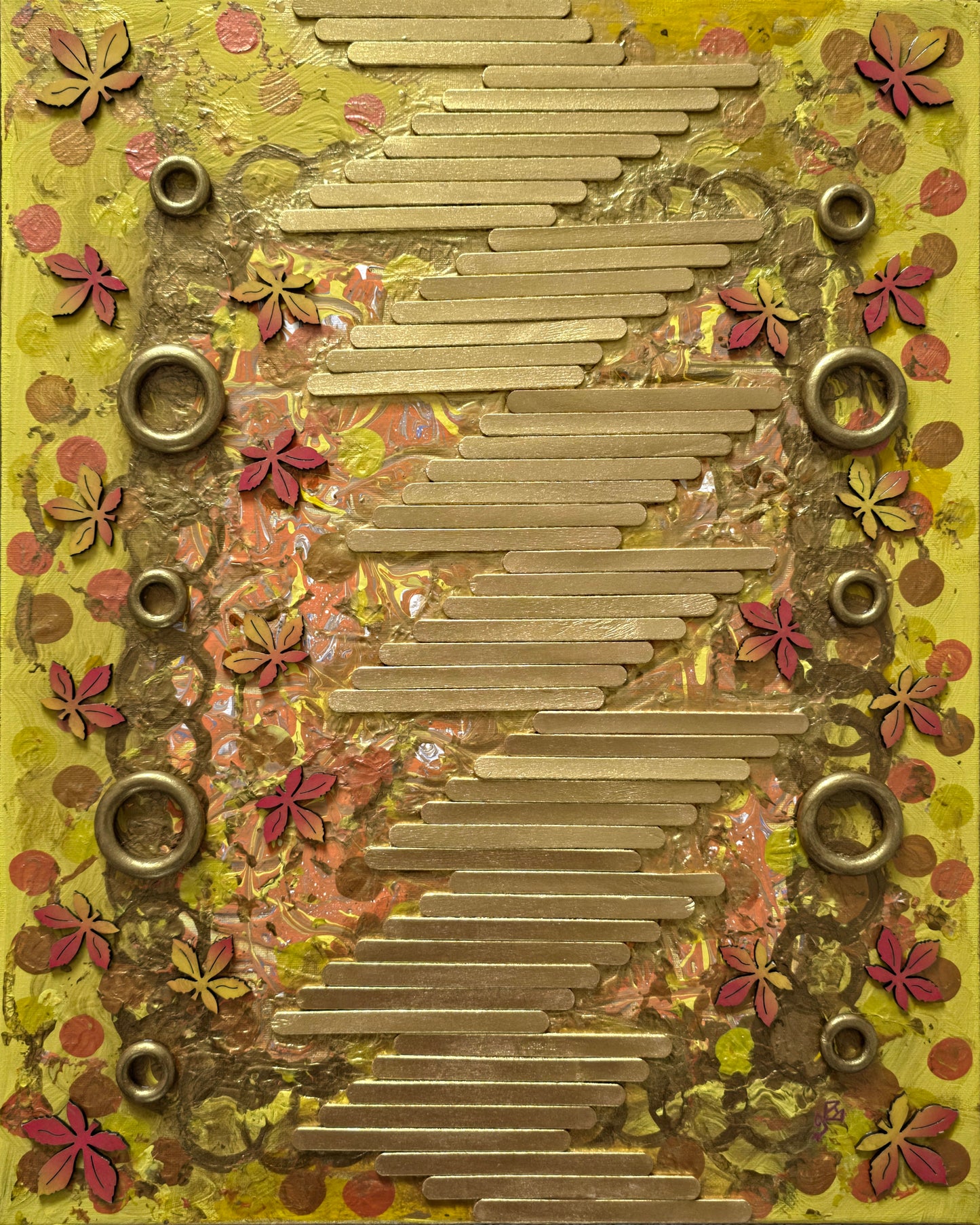 Golden Frequency, 16X20 Inch Original