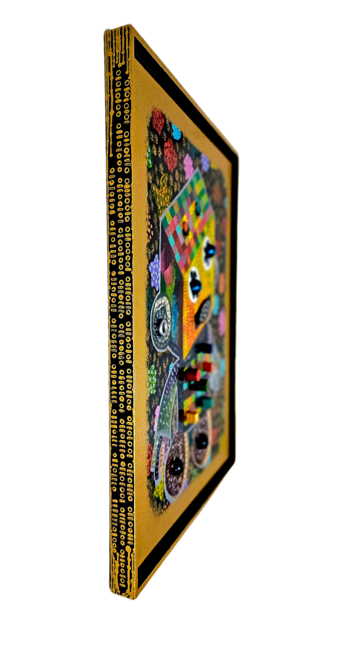 Unraveling the Infinite Unknown: The Leaf and the Machine, 25.5 × 19.5 Inch Original