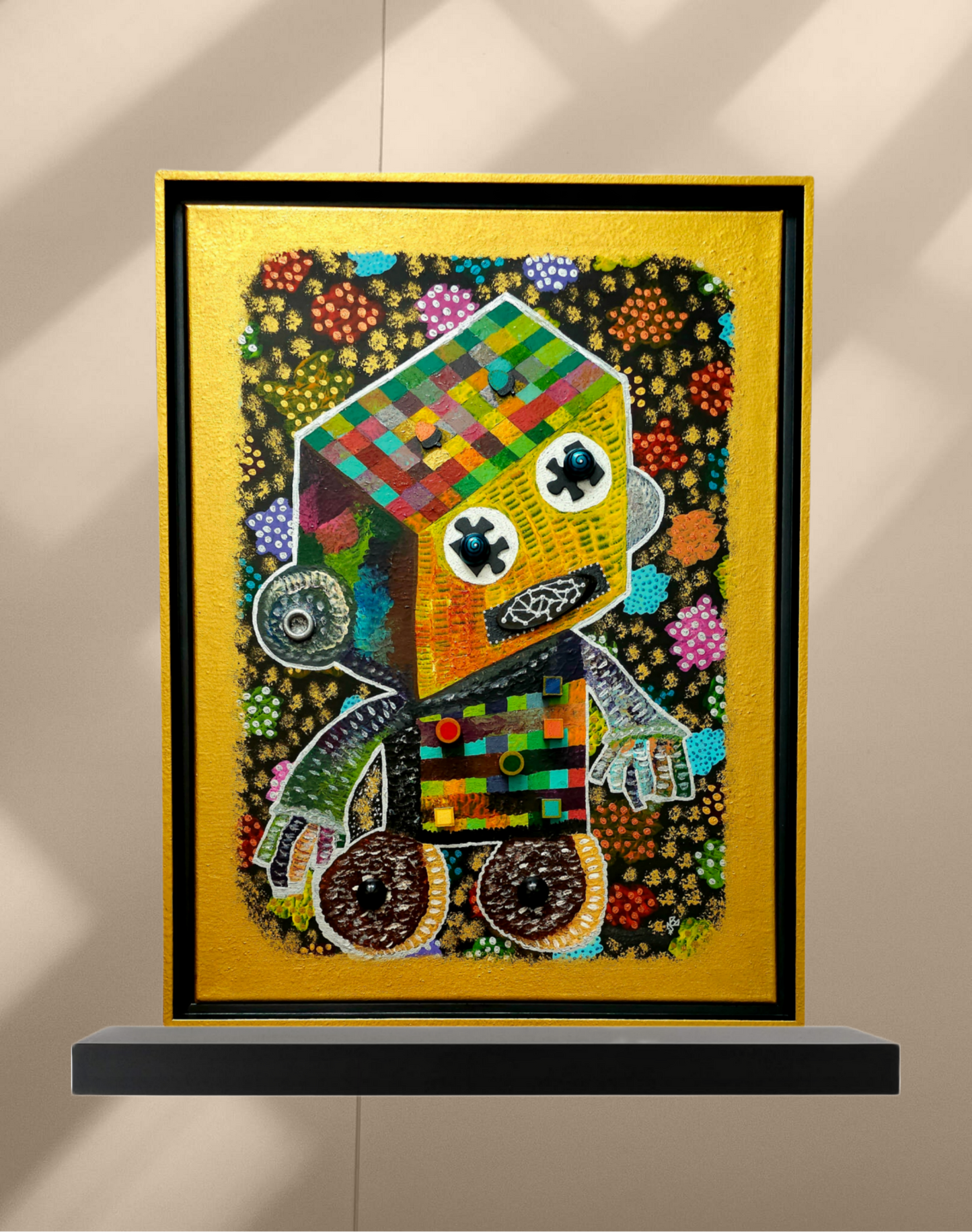 Unraveling the Infinite Unknown: The Leaf and the Machine, 25.5 × 19.5 Inch Original
